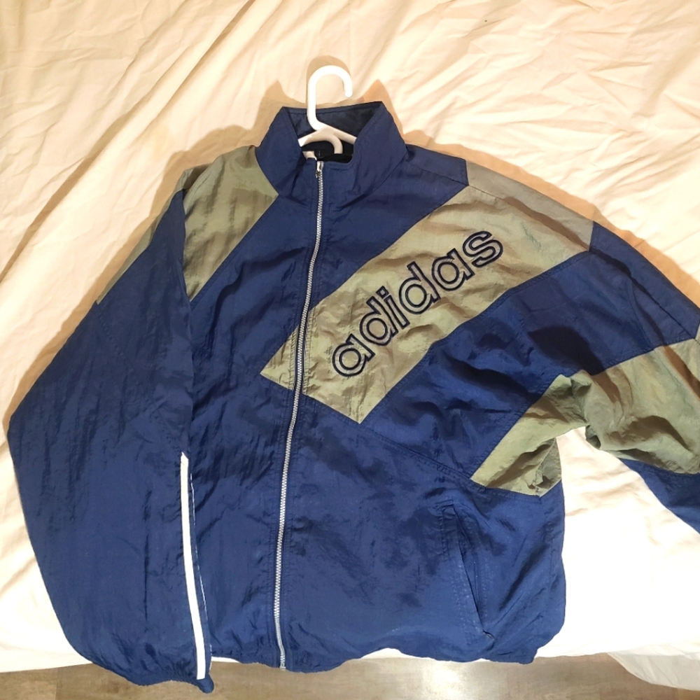 Adidas full zip windbreaker XL
